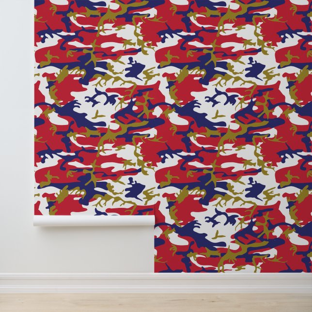 Papel Pintado 4 de Julio, Día de la Independencia, Oro de Camufl (Solicitud)
