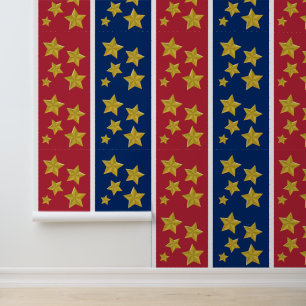 Papel Pintado 4 de julio Estrellas y rayas