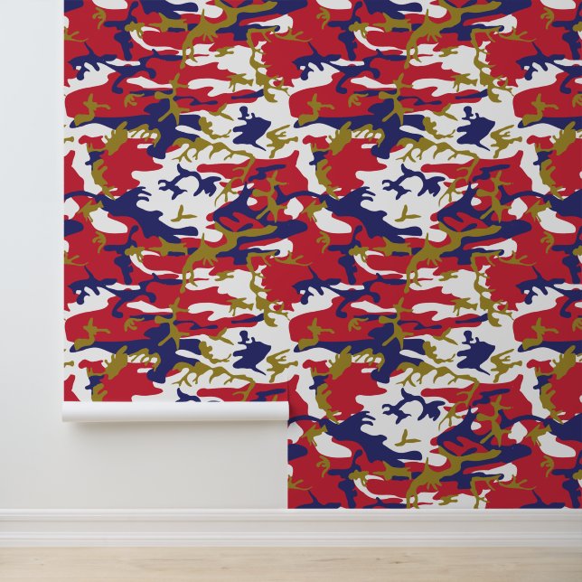 Papel Pintado 4th of July, Independence day, Camouflage Gold (Solicitud)