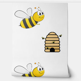 Papel Pintado Abejas Melíferas y Diseño de Colmenas