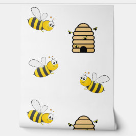 Papel Pintado Abejas y diseño de colmenas