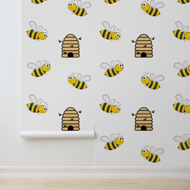 Papel Pintado Abejas y diseño de colmenas (Solicitud)