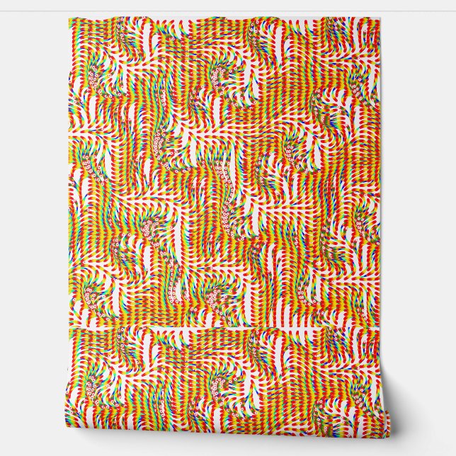 Papel Pintado Abstract Geometric Pattern Wallpaper  (Desenrollar)