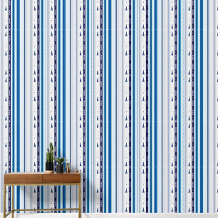 Papel Pintado Abstract Symphony in Blue 5 (Vertical Lines)