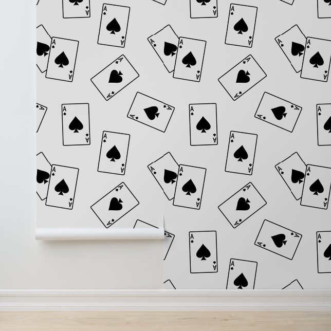 Papel Pintado Ace Of Spades Casino Gambling (Solicitud)