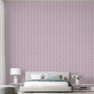 Papel Pintado Acento de cabeza de flor rosa