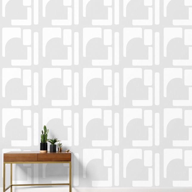 Papel Pintado Acento de instrucción geométrica negrita (Pasillo)