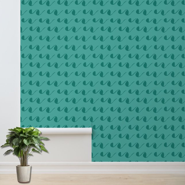 Papel Pintado Acento de patrón verde de moda (Subido por el creador)