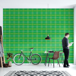 Papel Pintado Aceptación Medallones de Boho azul verde amarill