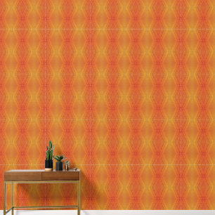 Papel Pintado Aceptación   Patrón de Shibori Amarillo Naranja Ro