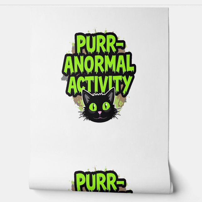 Papel Pintado Actividad Purr-anormal Gato (Desenrollar)