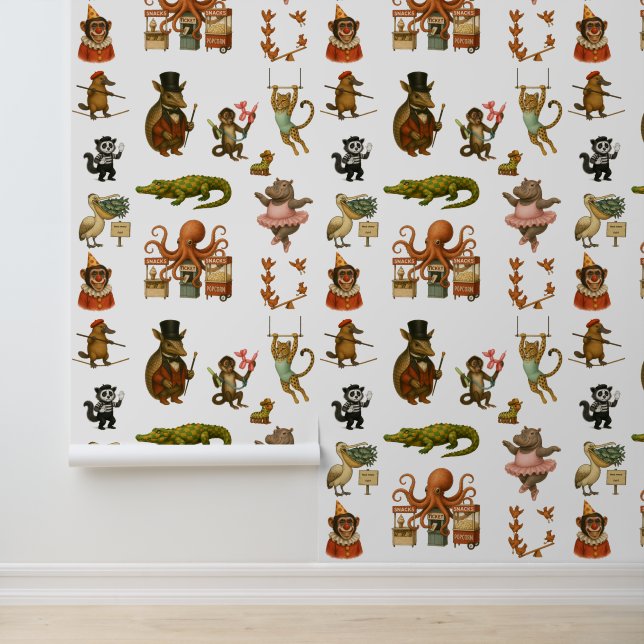 Papel Pintado Actos del circo Dingaling Bros (Solicitud)