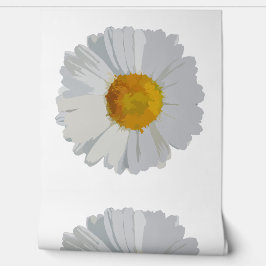 Papel Pintado Acuarela de Flor de Margarita