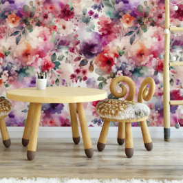 Papel Pintado Acuarela Encantada Floral Fairycore Garden