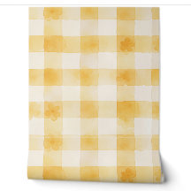 Acuarela Floral de Cuadro Amarillo Suave