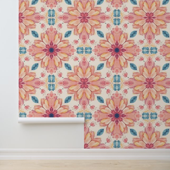 Papel Pintado Acuarela Floral Kaleidoscope (Solicitud)