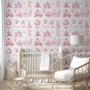 Papel Pintado Acuarela Niña Infantil singulares Infantería sin P