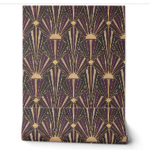 Papel pintado adhesivo Art Déco Deco Sunburst