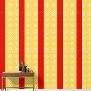 Papel pintado adhesivo de campana escarlata con lu