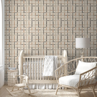 Papel pintado adhesivo Wabi Grid Orgánico Moderno