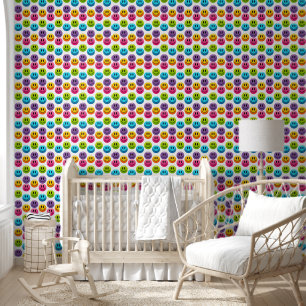 Papel Pintado "Adorable Colección de patrones de Emoji sonriente