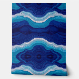 Papel Pintado Agate oceánico: Capas marinas mesmerizadoras