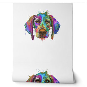 Papel Pintado Alemán de Shorthal Pointer Dog Face Colorous Pop A