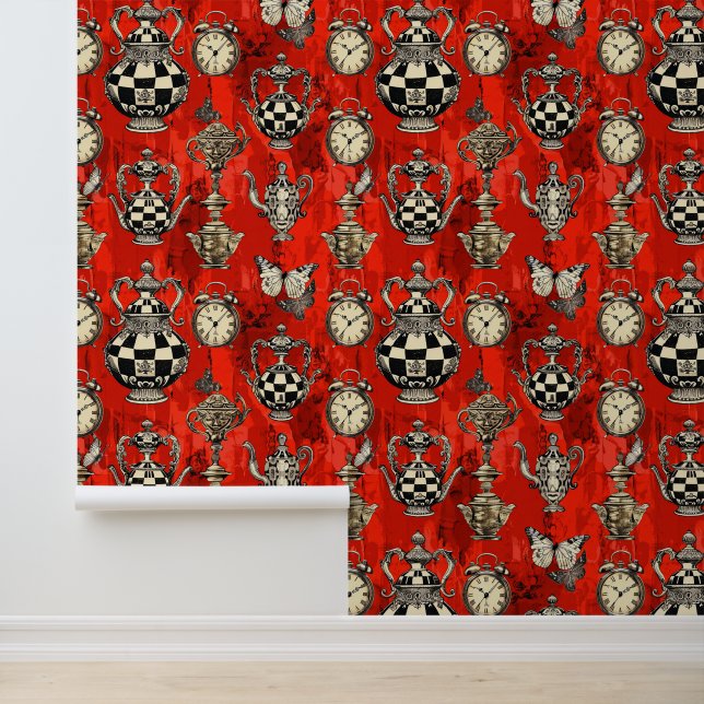 Papel Pintado Alice in Wonderland Pattern (Solicitud)