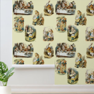 Papel Pintado Alicia de guardería de la era victoriana de la épo