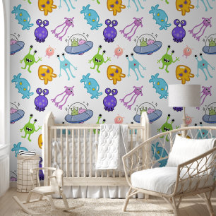 Papel Pintado Aliens Space Fun Kids