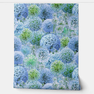 Papel Pintado Alliums Azules
