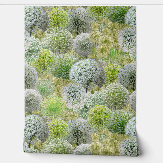 Papel Pintado Alliums Blancos