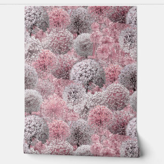 Papel Pintado Alliums rosados