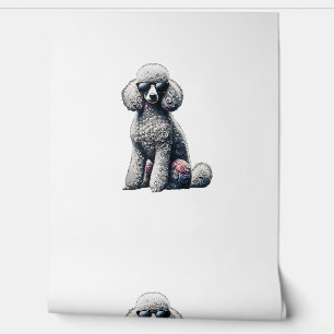 Papel Pintado Amante de animales divertidos caniches gráficos pe