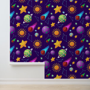 Papel Pintado Amantes del espacio de baldosas de los chicos de G
