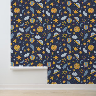 Papel Pintado Amantes del espacio de baldosas de los chicos de G