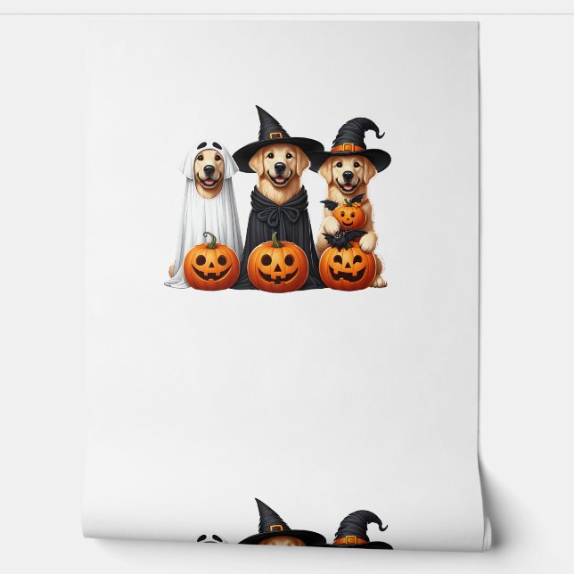 Papel Pintado Amantes del perro fantasma de Halloween (Desenrollar)