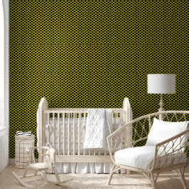 Papel Pintado Amarillo Brillante con Estilo Texturizado de Punto