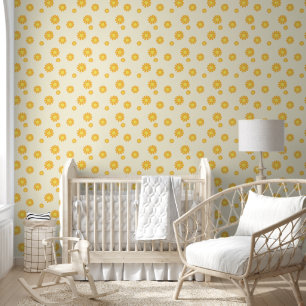 Papel Pintado Amarillo margarita
