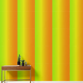 Papel Pintado Amarillo y Naranja de gradiente verde limón