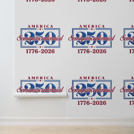 Papel Pintado América 250 Semicucentenario 1776-2026 Patriótico