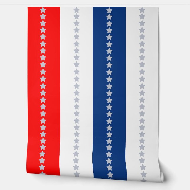 Papel Pintado Americana Stars & Stripes 6 Inch Wide Stripes (Desenrollar)