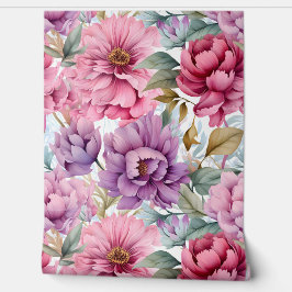 Papel Pintado Amethyst Bloom Rhapsody Botánico