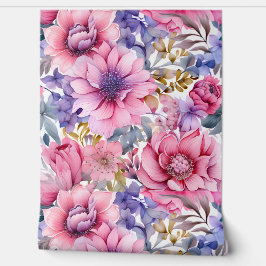 Papel Pintado Amethyst Bloom Rhapsody Botánico
