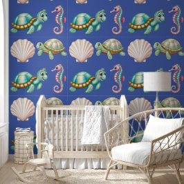 Papel Pintado Amigos animales del océano