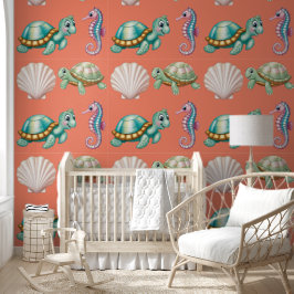 Papel Pintado Amigos animales del océano