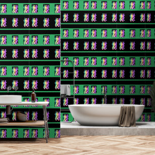 Papel Pintado Amigos Que Pasan Por El Negro Y El Verde De Esmera