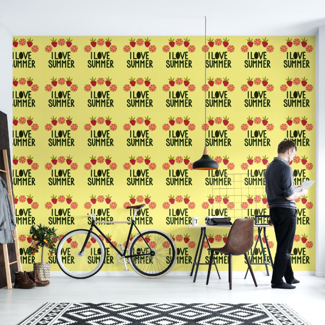 Papel Pintado Amo las Frutas de Verano  (Sala de estar)