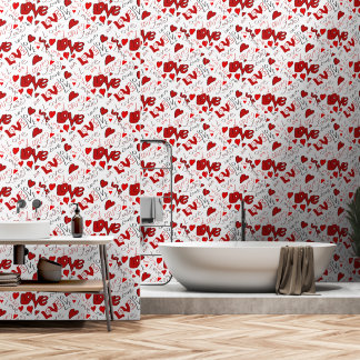 Papel Pintado Amor y corazones