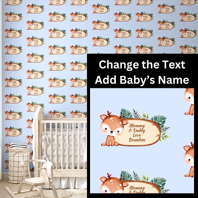Papel Pintado Añadir el nombre del bebé, frases de texto, Rótulo (Subido por el creador)